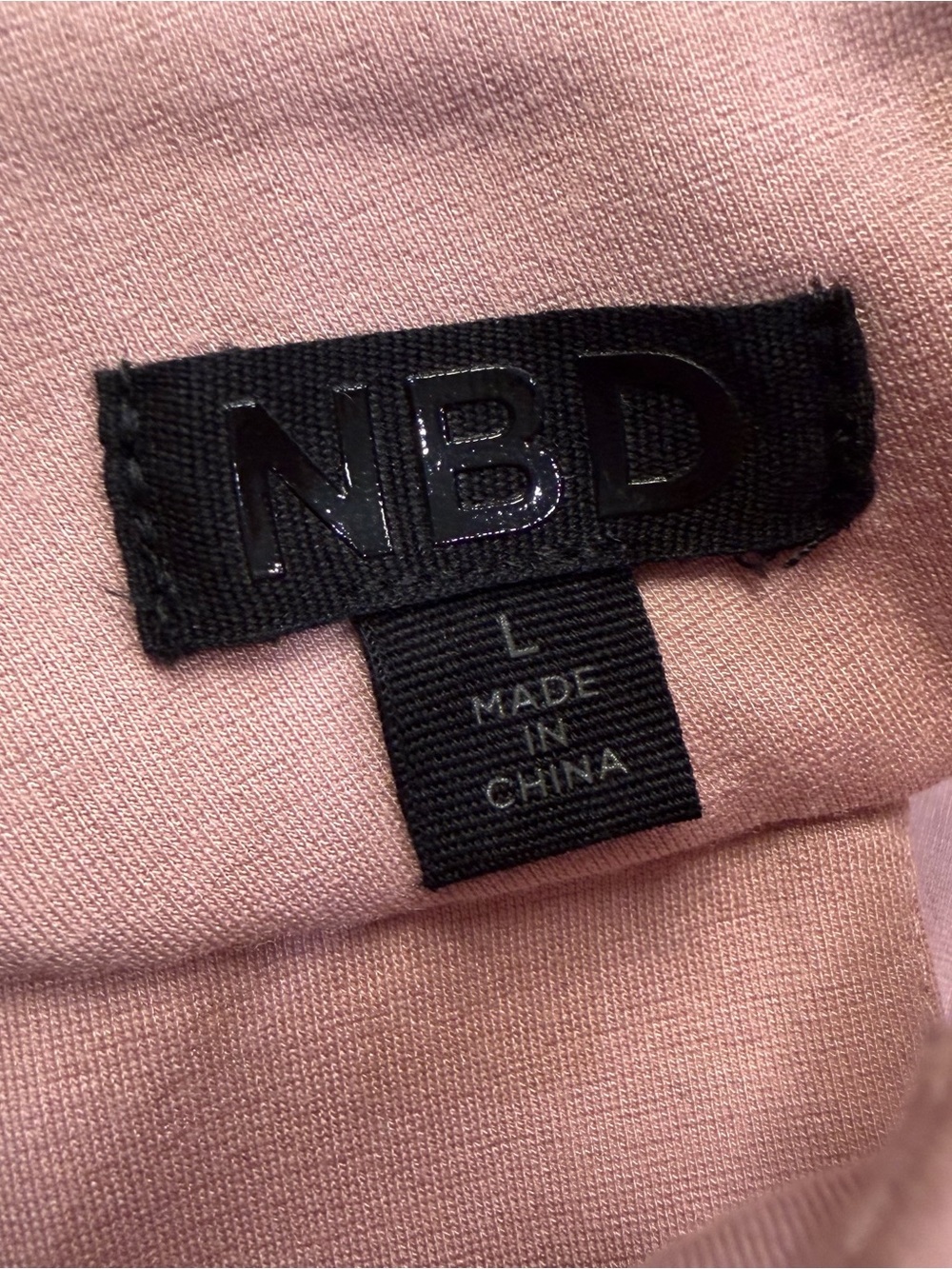 NBD Adelle Midi Dress Blush Large Open Back Halter Cocktail Wedding Guest - Picture 4 of 12
